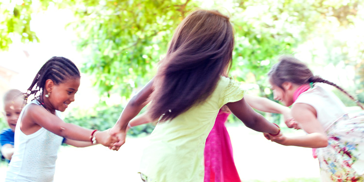 Header image of kids playing