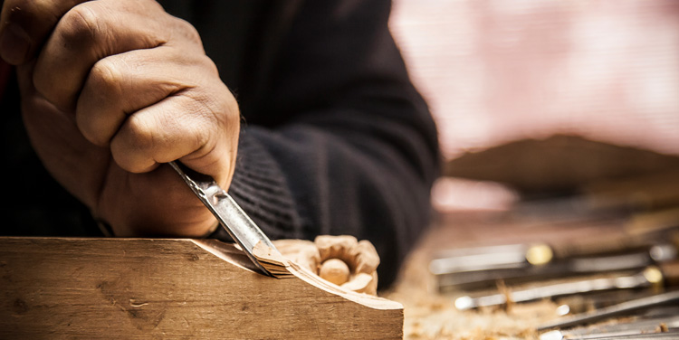 Header image of a closeup of woodworking